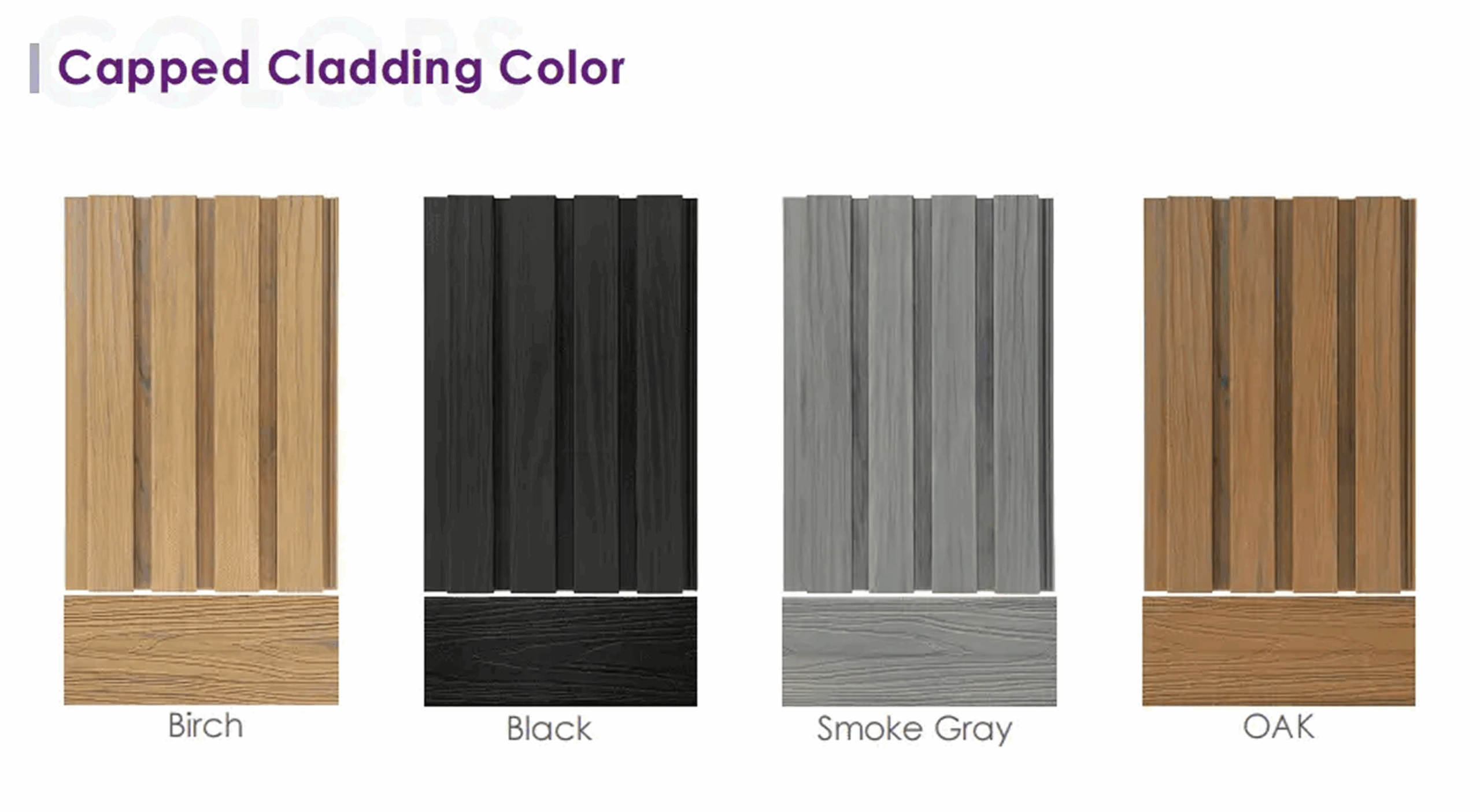 composite cladding colour variations